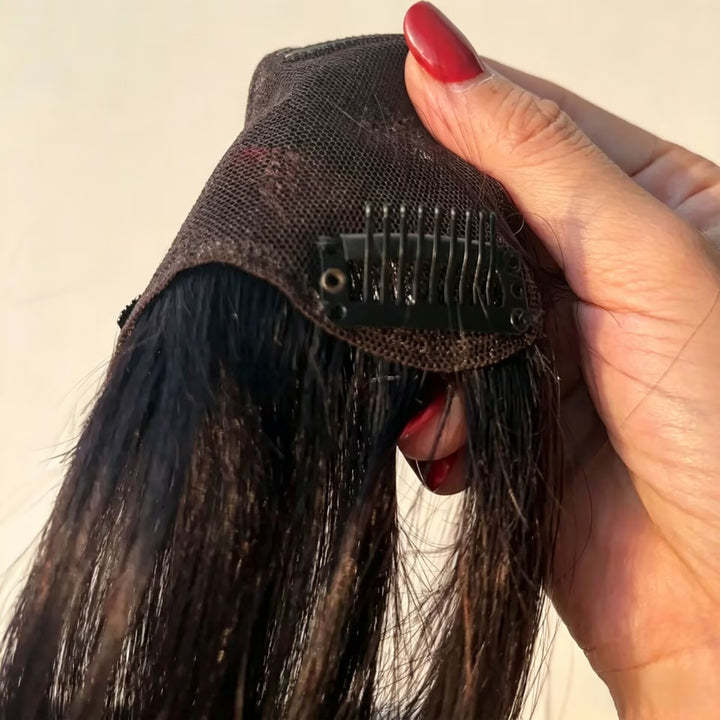 18g 25cm Humano Zlike Cabelo Feitas Com Malha Suíça Estas Extensões de Franja em Formato de T Ultrafinas e Respiráv