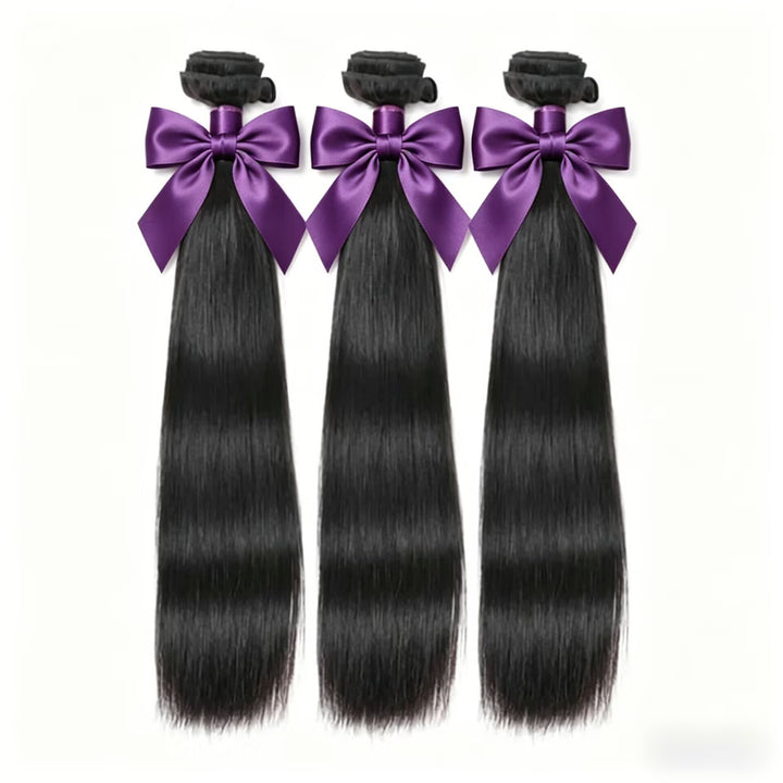 Extensões de Cabelo Humano 1 Pacote de Cabelo Brasileiro Virgem, Liso, Não Processado  Grau 12A