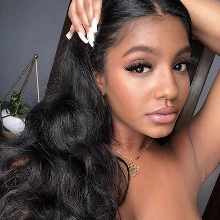Kit Para Confecção de Perucas: Bundles Com Textura Body Wave e Closure — Cabelo Humano Brasileiro 12A de Alta Densidade