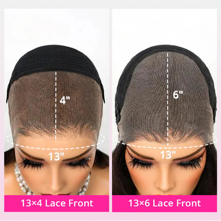 Peruca Zlike Chanel Natural 100% Cabelo Humano Virgem Com Renda Frontal 13x4 Para Mulheres