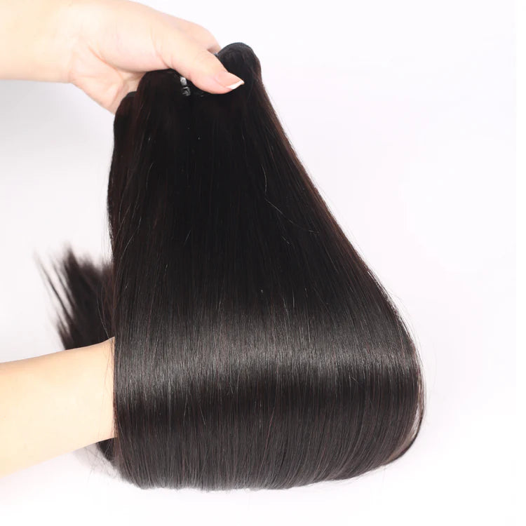 Extensões de Cabelo Humano 1 Pacote de Cabelo Brasileiro Virgem, Liso, Não Processado  Grau 12A
