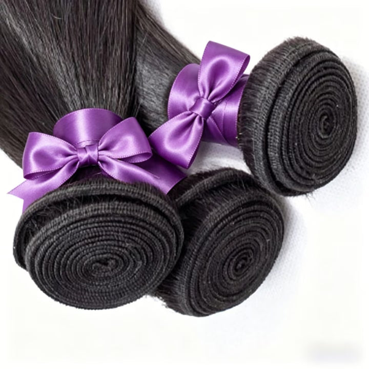 Extensões de Cabelo Humano Pacote com 3 Maços Cabelo Brasileiro Virgem, Não Processado, Grau 12A Ondulado Body Wave