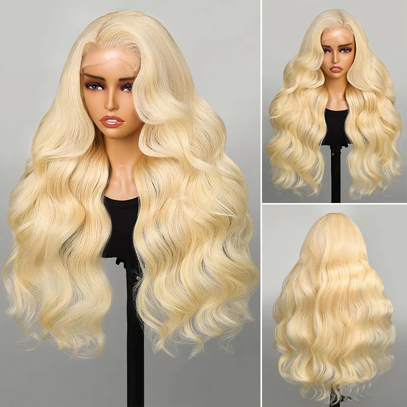 Peruca Frontal de Renda 13x4 Cabelo Humano Virgem 613