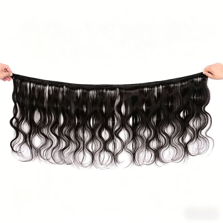 Extensões de Cabelo Humano Pacote com 3 Maços Cabelo Brasileiro Virgem, Não Processado, Grau 12A Ondulado Body Wave