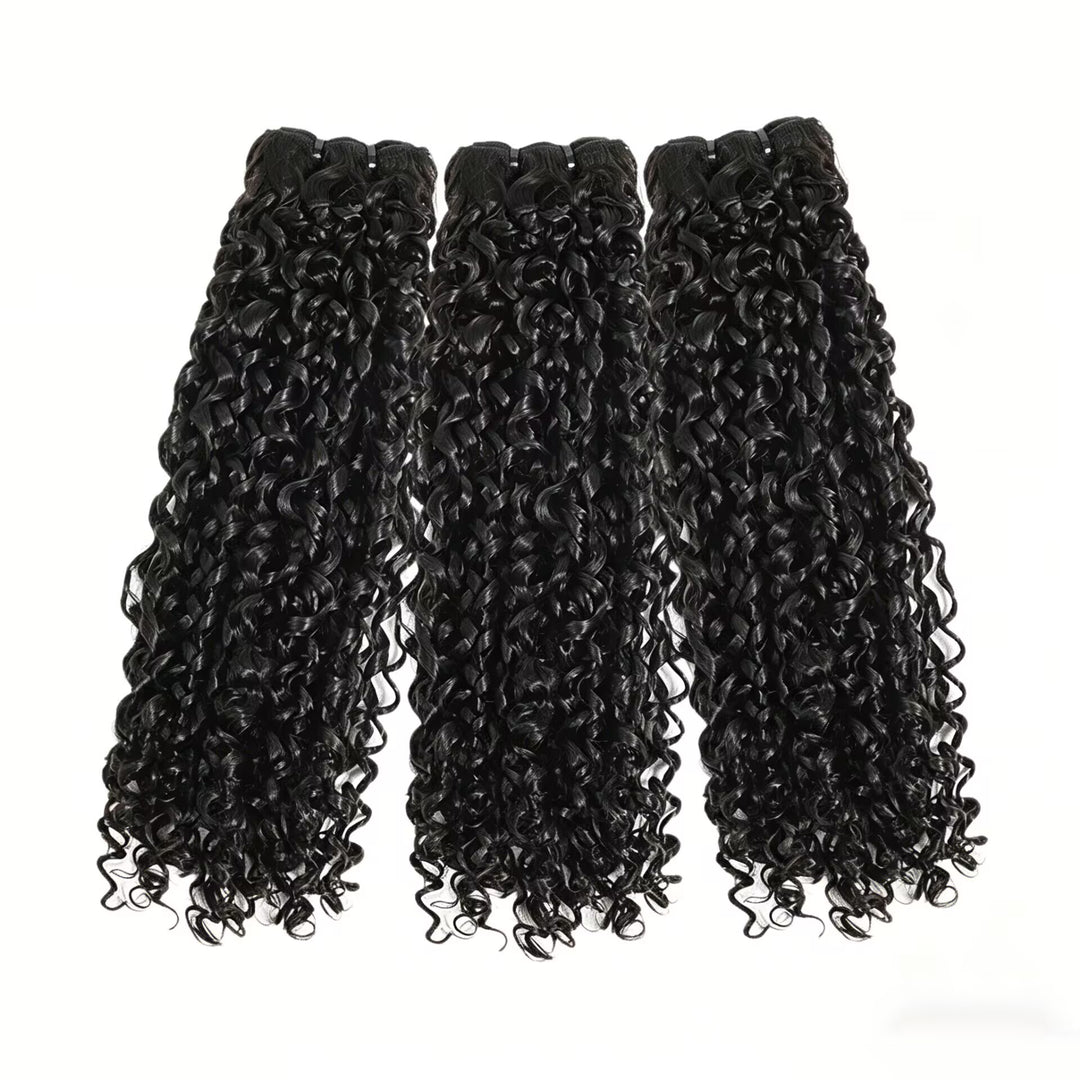 12A Cabelo Humano Brasileiro Virgem Não Processado Cacheado Curly 3 Maços Grau Premium