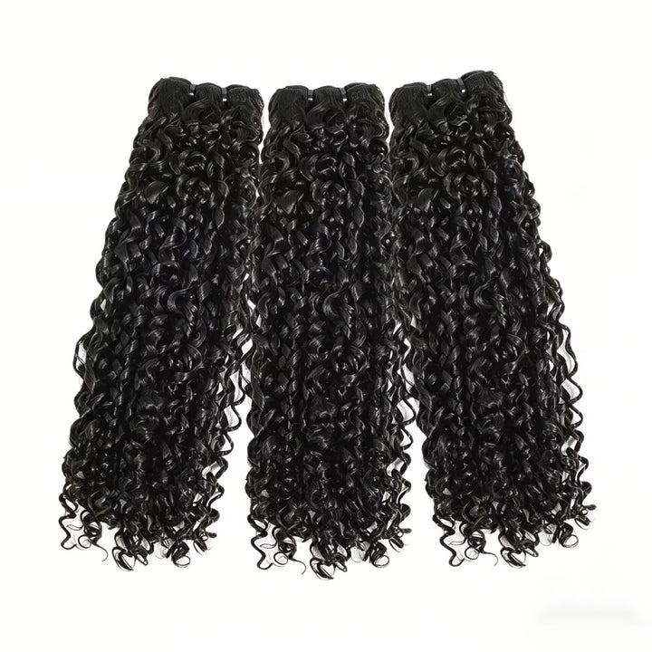 12A Cabelo Humano Brasileiro Virgem Não Processado Cacheado Curly 3 Maços Grau Premium