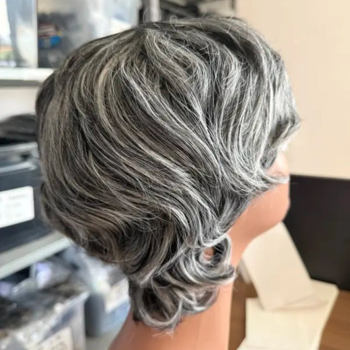 Cabelo Humano 26cm 5 Cores Disponíveis Peruca de Cabelo Humano Real 26cm, Cores Naturais e Degradê