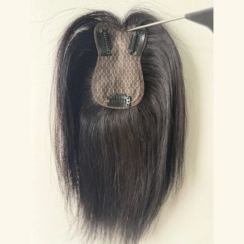 50g x 25cm Versão Espessa Aprimorada Aplique Com Topo Alto Para Mais Volume Toupee Feminina Fios de Hair Natu