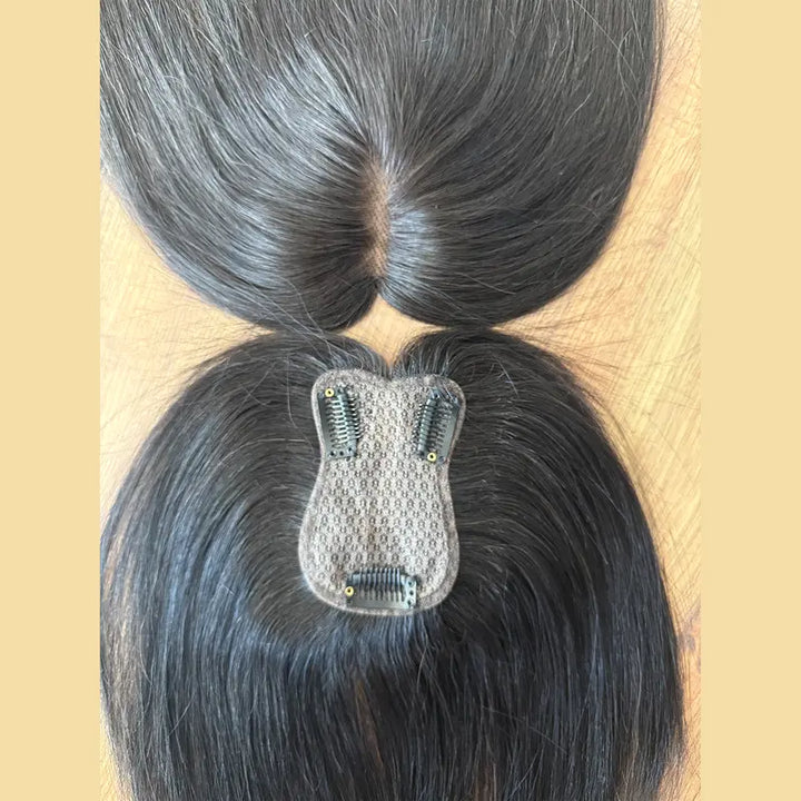 50g x 25cm Versão Espessa Aprimorada Aplique Com Topo Alto Para Mais Volume Toupee Feminina Fios de Hair Natu