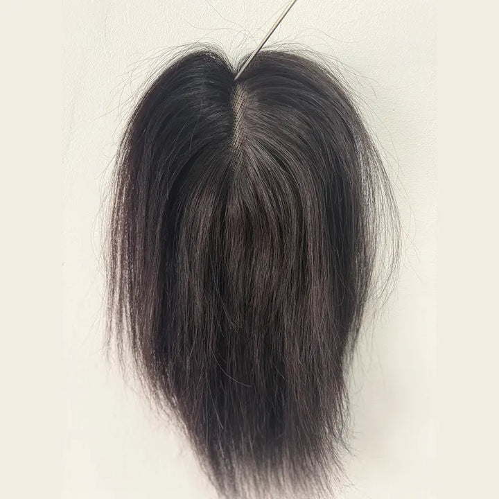 50g x 25cm Versão Espessa Aprimorada Aplique Com Topo Alto Para Mais Volume Toupee Feminina Fios de Hair Natu